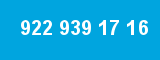 922 939 17 16